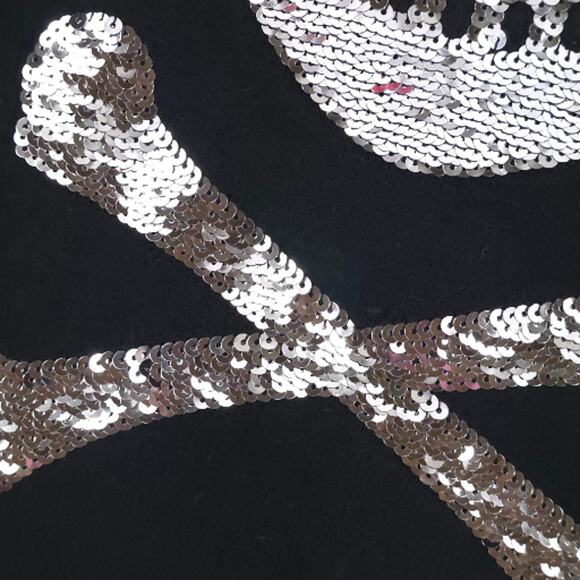 Wildfox White Label Angora Sweater Sequin Love Skull Pullover - Picture 4 of 8